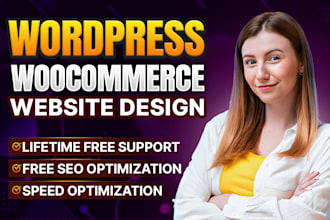 develop wordpress website ecommerce website by woocommerce