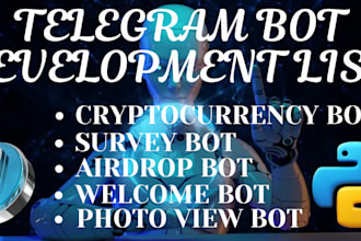 develop a telegram airdrop bot for your company