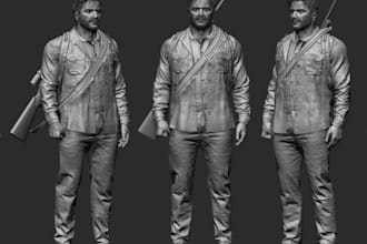 sculpt realistic character, status 3d model, nsfw model, print 3d file, sfm, bjd