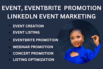 promote eventbrite, linkedln event concert webinar, event