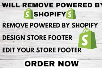 remove powered by shopify link from your store footer