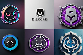 design animated discord, fivem sever logo icon with banners