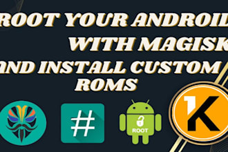 root your android remotely with magisk, install or flash custom rom, unbrick