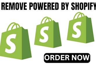 remove add powered by shopify add favicon social media integration