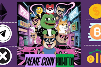 create a solana memecoin, design a memecoin website and logo, and list it on r