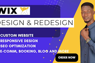 create wix website design, wix ecommerce website, wix website redesign, wix SEO