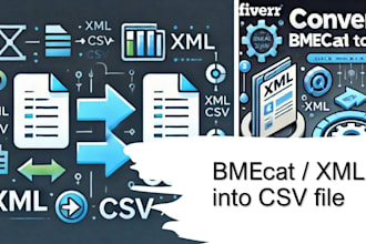 convert bmecat or xml in csv file