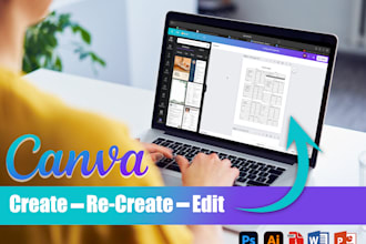 recreate your editable canva documents and templates