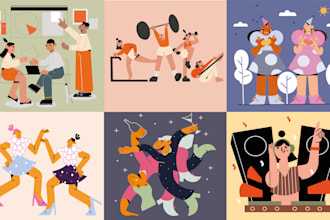 create modern flat vector illustration