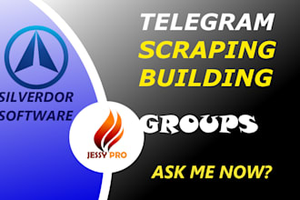 do custom professional telegram group scraping