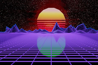 make a synthwave track for you