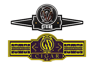 make premium cigar band logo, label and cigar box design