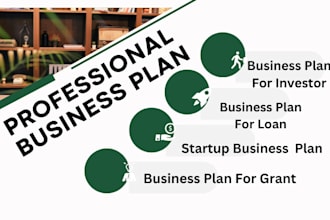 prepare a topnotch business plan, financial analysis, business proposal, grants