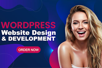 build a responsive premimum and modern wordpress website for you
