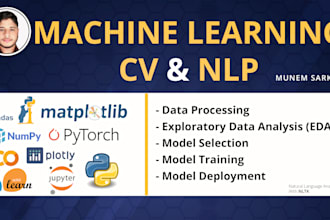 do machine learning, deep learning and nlp projects with python