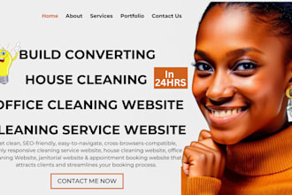 build cleaning service website, house, office cleaning website, booking koala