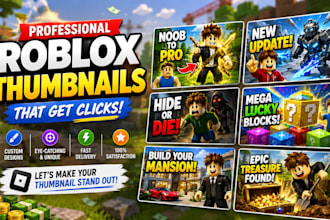 create attractive roblox game thumbnails and thumbnail editor