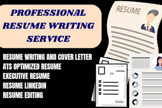 give you a professional ats resume writing, resume editing and executive resume