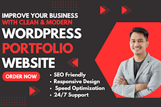 built wordpress portfolio website