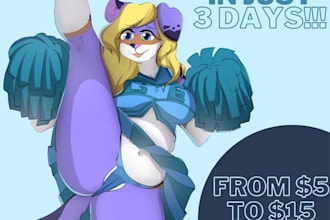 draw furry style nsfw art, ecchi and original characters