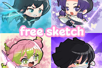 make cute chibi character in 24 hours with my style