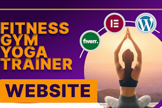 design stunning elementor websites for fitness trainers, gyms, and yoga studios