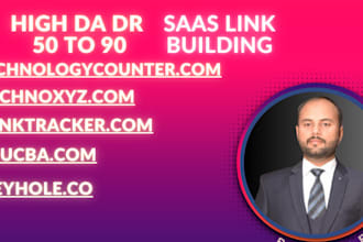 give you high da DR saas guest post and link insertion in 50