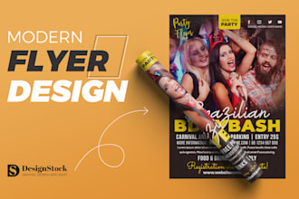 create corporate, business flyer design or event poster