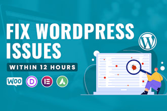 fix wordpress and elementor bugs, issues and errors