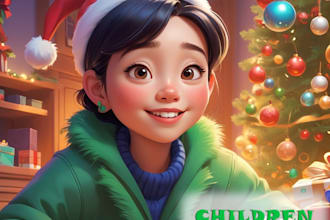 do children story book illustration KDP children story book illustration