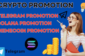 setup telegram ads to promote solana token attract crypto investors