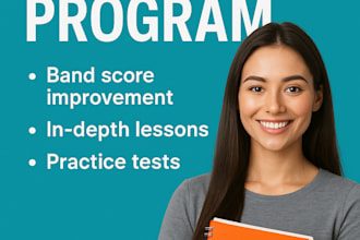 teach you ielts exam prep, biz interview, conversational english