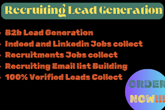 do recruiting b2b lead generation, recruiting email list and linkedin leads