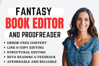 proofread, edit, format fantasy book, fiction novel, fantasy science fiction