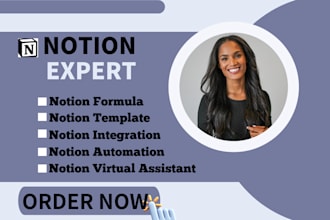 create notion template, notion virtual assistant monday and integrate CRM