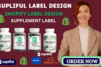 do supliful label design , label design ,winning product and product upload