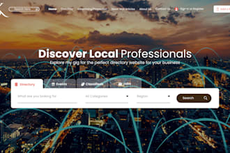 make directory website using mylisting, listingpro, listeo theme