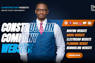 contractor website construction hvac electrical electrician website landing page