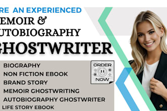 ghostwrite your biography, memoir or autobiography with professional precision