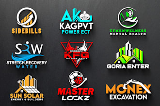 do outstanding creative modern 3d business logo design