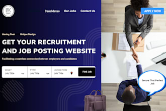 develop recruitment wordpress job board website job agency staff hiring site job