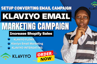 setup klaviyo shopify email marketing, email flows and klaviyo sales funnel