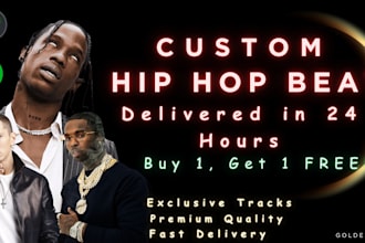 make exclusive trap or hip hop beat for you