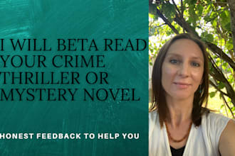 beta read your crime thriller or mystery novel