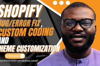 fix shopify bugs, errors, custom coding, theme customization