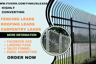generate converting fencing leads roofing leads carpentry leads woodwork leads