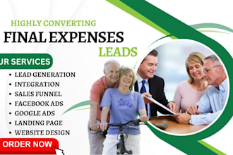 generate final expenses leads burial annuity leads life insurance landing page