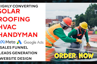 generate solar homeowner roofing hvac handyman leads and build website