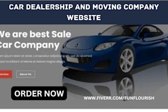 design moving company car rental logistics freight car dealership moving website