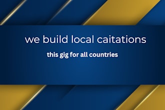 build local citations for all countries